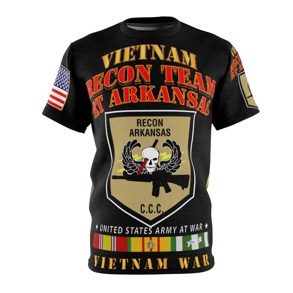 All Over Printing - Army - Special Forces - Recon Team - Arkansas with Rappel Infiltration with Vietnam War Ribbons - Vietnam