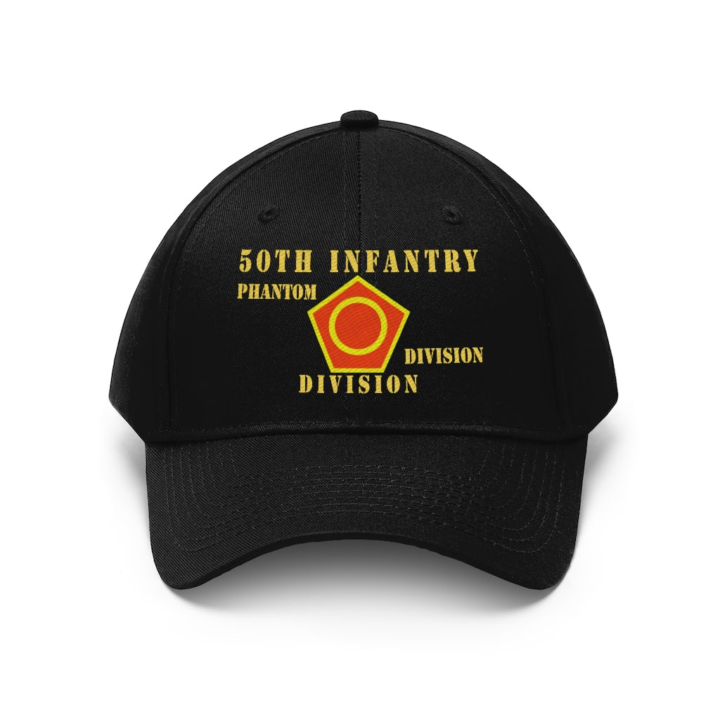 Twill Hat - Army - 50th Infantry (PHANTOM) Division - Hat - Embroidery