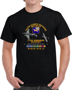 Army  - 194th Glider Infantry Regiment W Towed Glider W Wwii W Eur Svc Classic T Shirt