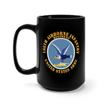 Load image into Gallery viewer, Black Mug 15oz - Army  - 188th Airborne Infantry Regiment - SSI X 300
