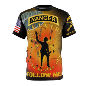 All Over Printing - Army - Airborne Ranger - Infantry - I am the Infantry - Follow Me! with Battleground