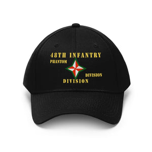 Twill Hat - Army - 48th Infantry (PHANTOM) Division Version 1 - Hat - Embroidery