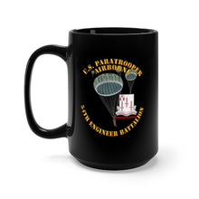 Load image into Gallery viewer, Black Mug 15oz - Army - US Paratrooper - 54th Engineer Battalion X 300
