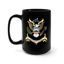 Load image into Gallery viewer, Black Mug 15oz - Army - Regimental Colors - 3rd Infantry Regimental Colors wo Flag V1
