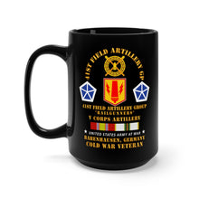 Load image into Gallery viewer, Black Mug 15oz - Army - 41st FA Group - Babenhausen, Germany w COLD SVC
