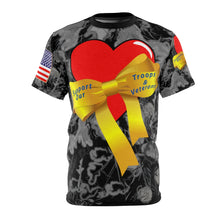 Load image into Gallery viewer, All Over Printing - Support Our Troops and Veterans Yellow Ribbon
