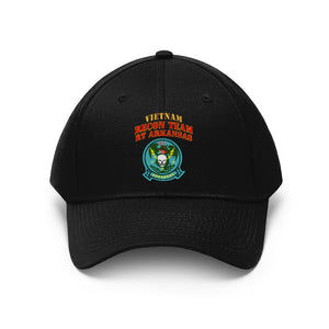 Twill Hat - RECON TEAM - Recon Team Arkansas - Dragon - Vietnam - Hat - Direct To Garment (DTG) Printed