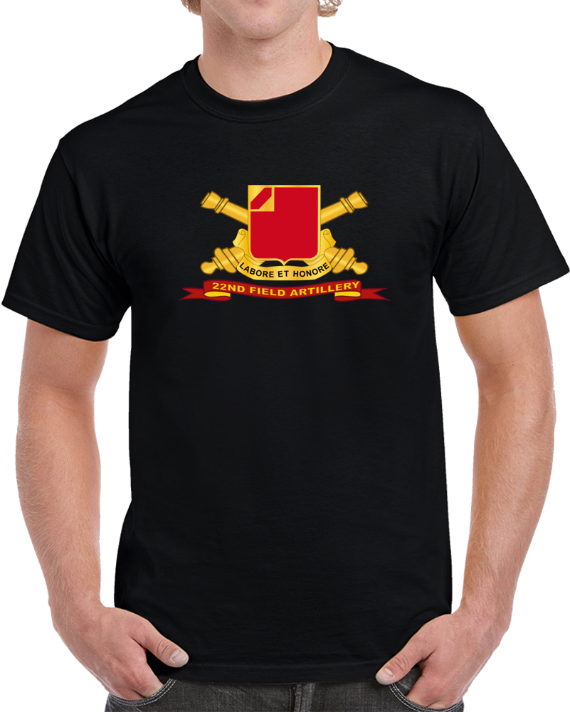 Army - 22nd Field Artillery W Br - Ribbon Classic T Shirt