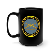 Load image into Gallery viewer, Black Mug 15oz - Army - 1st Bn 3d Infantry Regiment - Washington DC - The Old Guard w Inf Branch
