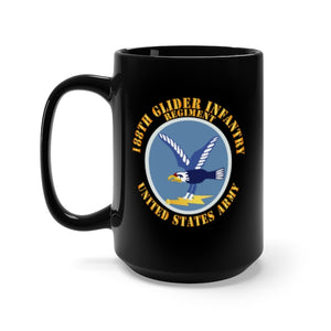Black Mug 15oz - Army  - 188th Glider Infantry Regiment - SSI X 300