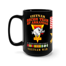 Load image into Gallery viewer, Black Mug 15oz - RECON TEAM - Recon Team Arkansas - Razor - Vietnam - Comba
