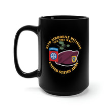 Load image into Gallery viewer, Black Mug 15oz - Army - 82nd Airborne Div - Beret - Mass Tac - Maroon  - 1 - 504th Infantry wo DS X 300
