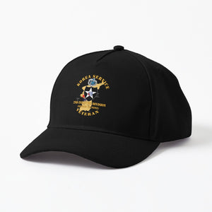 Baseball Cap - Army - Korea Service Vet - 2nd Infantry Div - Second to None - Film to Garment (FTG)