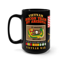 Load image into Gallery viewer, Black Mug 15oz - RECON TEAM - Recon Team Arizona - Vietnam - Combat Vet
