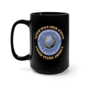 Black Mug 15oz - NAVWAR Space Field Activity X 300