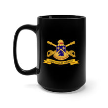 Load image into Gallery viewer, Black Mug 15oz - Army - 102nd Cavalry Regiment w Br - Ribbon
