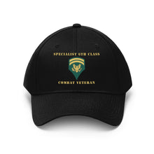 Load image into Gallery viewer, Army - Specialist 6th Class - SP6 - Combat Veteran - V1 - Hats
