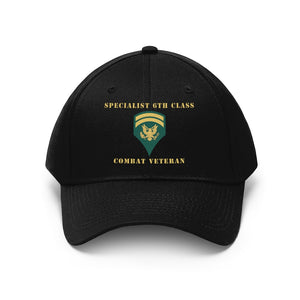 Army - Specialist 6th Class - SP6 - Combat Veteran - V1 - Hats