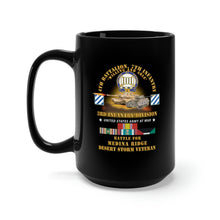 Load image into Gallery viewer, Black Mug 15oz - 4th Battalion, 7th Infantry - 3rd ID - Battle Medina Ridge w M1 - M2 - Desert Storm Veteran X 300
