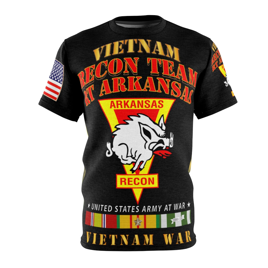 All Over Printing - Army - Special Forces - Recon Team - Arkansas - Razor with Rappel Infiltration with Vietnam War Ribbons - Vietnam