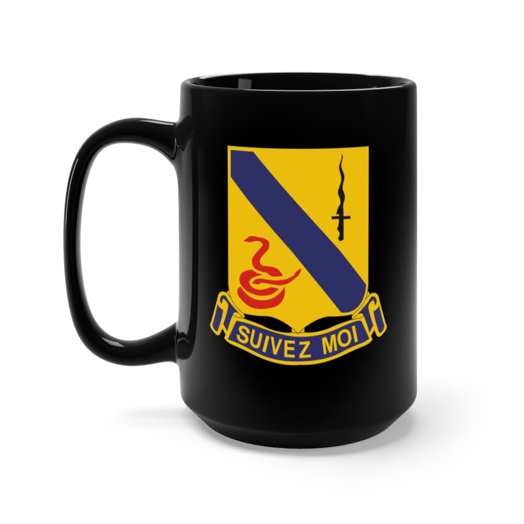 Black Mug 15oz - Army - 14th Cavalry Regiment wo Txt