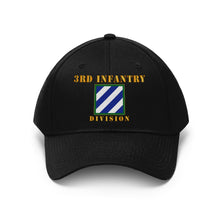 Load image into Gallery viewer, Twill Hat - Army - 3rd Infantry Division with Text - Embroidery
