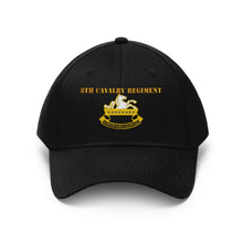 Load image into Gallery viewer, Twill Hat - Army - 8th Cavalry Regiment - Embroidery
