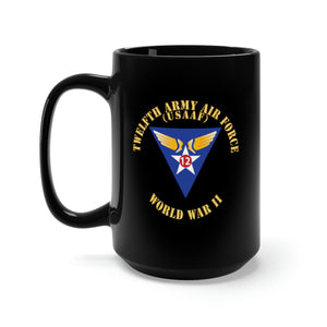 Black Mug 15oz - SSI - AAC - 12th Air Force - WWII - USAAF x 300