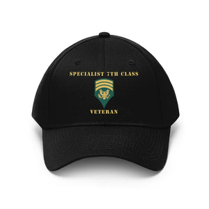 Army - Specialist 7th Class - SP7 - Veteran Hats