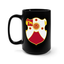 Load image into Gallery viewer, Black Mug 15oz - Army - 24th Field Artillery Regiment woTxt
