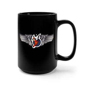 Black Mug 15oz - AAC - WASP Wing w Finella wo Txt