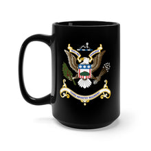 Load image into Gallery viewer, Black Mug 15oz - Army - Regimental Colors - 3rd Infantry Regimental Colors wo Flag X 300
