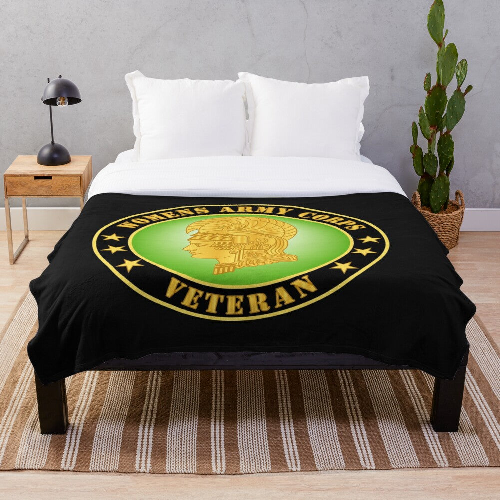 Army - Womens Army Corps Veteran Throw Blanket