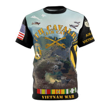 Load image into Gallery viewer, All Over Printing - Army - 7th Cavalry Regiment, 1st Cavalry Division - LZ Air Assault - Vietnam Veteran
