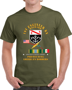 Army - Faithful Patriot - 1st Engineer Bn - Protecting Boder W Afsm Svc Classic T Shirt