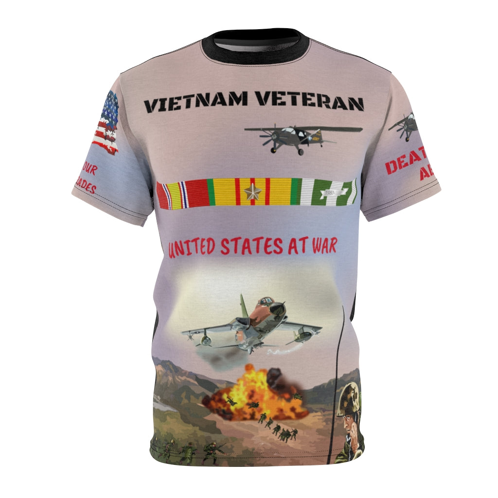 All Over Printing - Death from Above - Vietnam Veteran with Vietnam Service Ribbons - Remember the Fallen