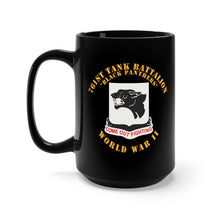 Load image into Gallery viewer, Black Mug 15oz - Army - 761st Tank Battalion - Black Panthers - WWII
