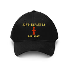 Load image into Gallery viewer, Twill Hat - Army - 32nd Infantry Division - Hat - Embroidery
