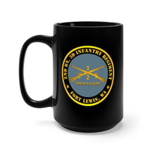 Load image into Gallery viewer, Black Mug 15oz - Army - 2nd Bn 3d Infantry Regiment - Ft Lewis, WA - The Old Guard w Inf Branch
