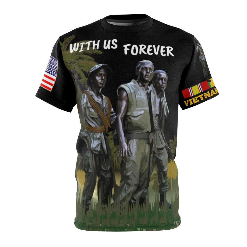 All Over Printing - Army - Vietnam Veteran - With Us Forever - with Vietnam Service Ribbons