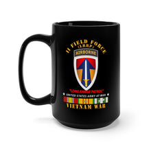 Load image into Gallery viewer, Black Mug 15oz - Army - II Field Force - Airborne Tab - LRP - Vietnam w vn SVC
