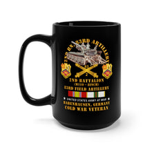 Load image into Gallery viewer, Black Mug 15oz - Army - 2nd Bn 83rd Artillery w M110 - Babenhausen Germany w COLD SVC
