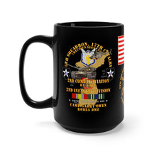 Load image into Gallery viewer, Black Mug 15oz - Army - 5th Squadron, 17th Cavalry (Recon) - Camp Gary Owen - Korea (DMZ) with Korean Service Ribbons
