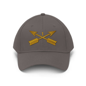 Unisex Twill Hat - 1st Special Forces Group (SFG) Branch without Text - Direct to Garment (DTG) - Printed