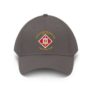 Twill Hat - Army - 18th Engineer Brigade Vietnam  - Vietnam War - Hat - Direct to Garment (DTG) - Printed