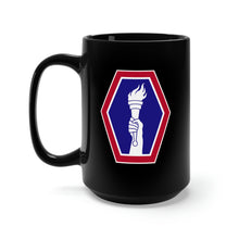 Load image into Gallery viewer, Black Mug 15oz - Army - 442nd Infantry Regimental Combat Team - SSI X 300
