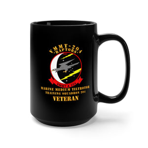 Black Mug 15oz - USMC - VMMT-204 - Veteran