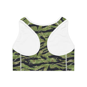 Sports Bra (AOP) - Jungle Tiger Stripe