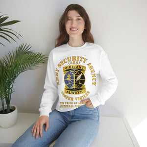 Unisex Heavy Blend Crewneck Sweatshirt - Army Security Agency - DUI - Always Vigilante