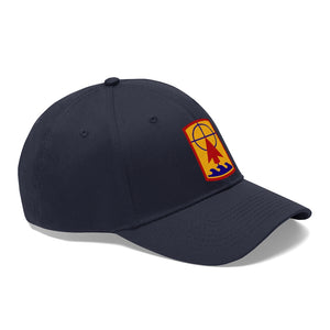 Unisex Twill Hat - 57th Artillery Brigade - Shoulder Sleeve Insignia (SSI) without Text - Direct to Garment (DTG) Printed